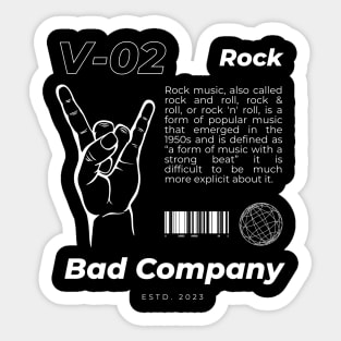 V02 Style Bad Company Vintage Sticker